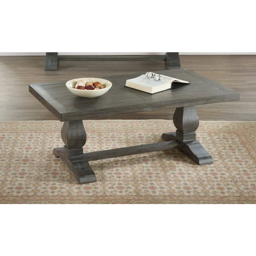 Martin Svensson Home Napa Pedestal Coffee Table, Grey