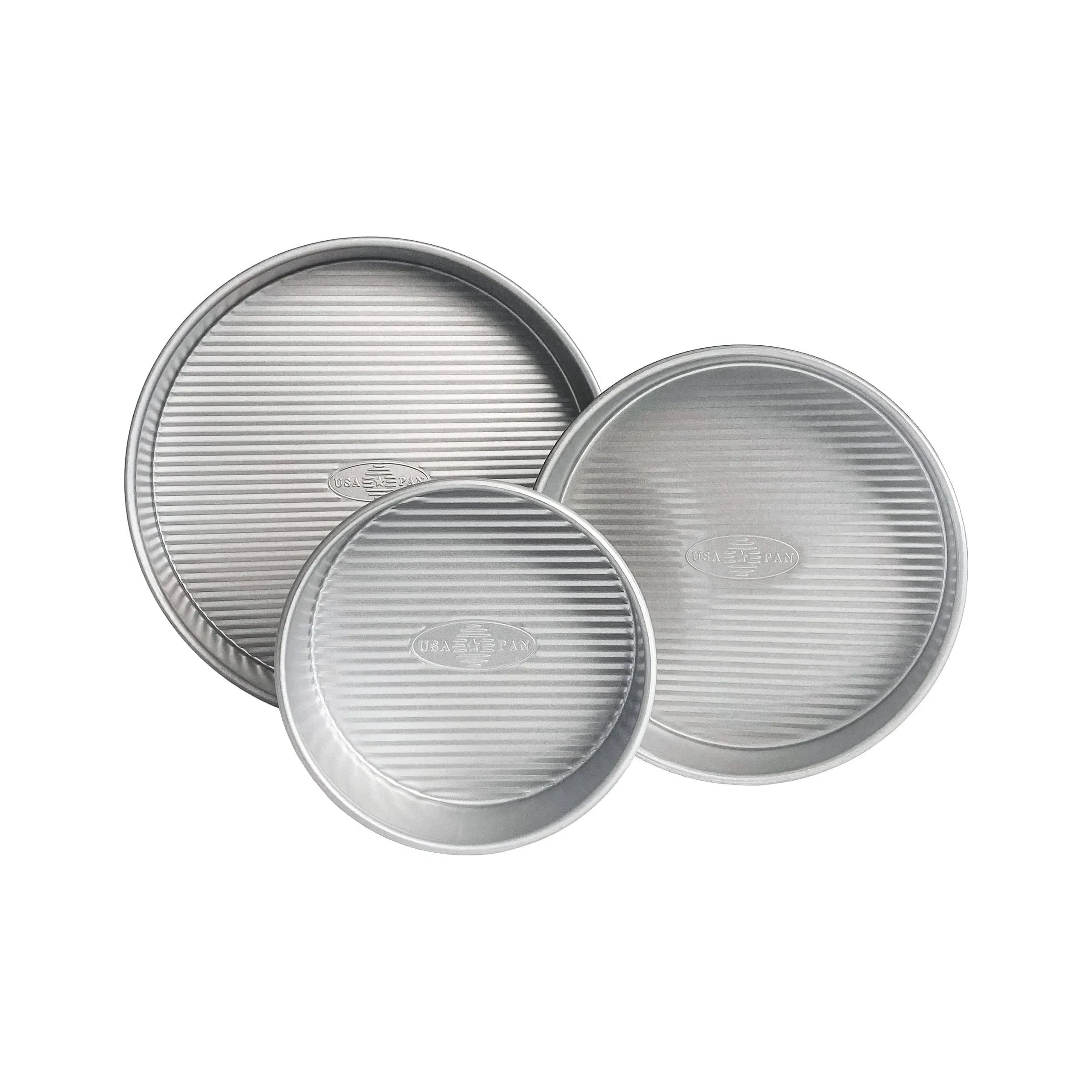 USA Pan 3-Piece Small Round Cake Pan Set