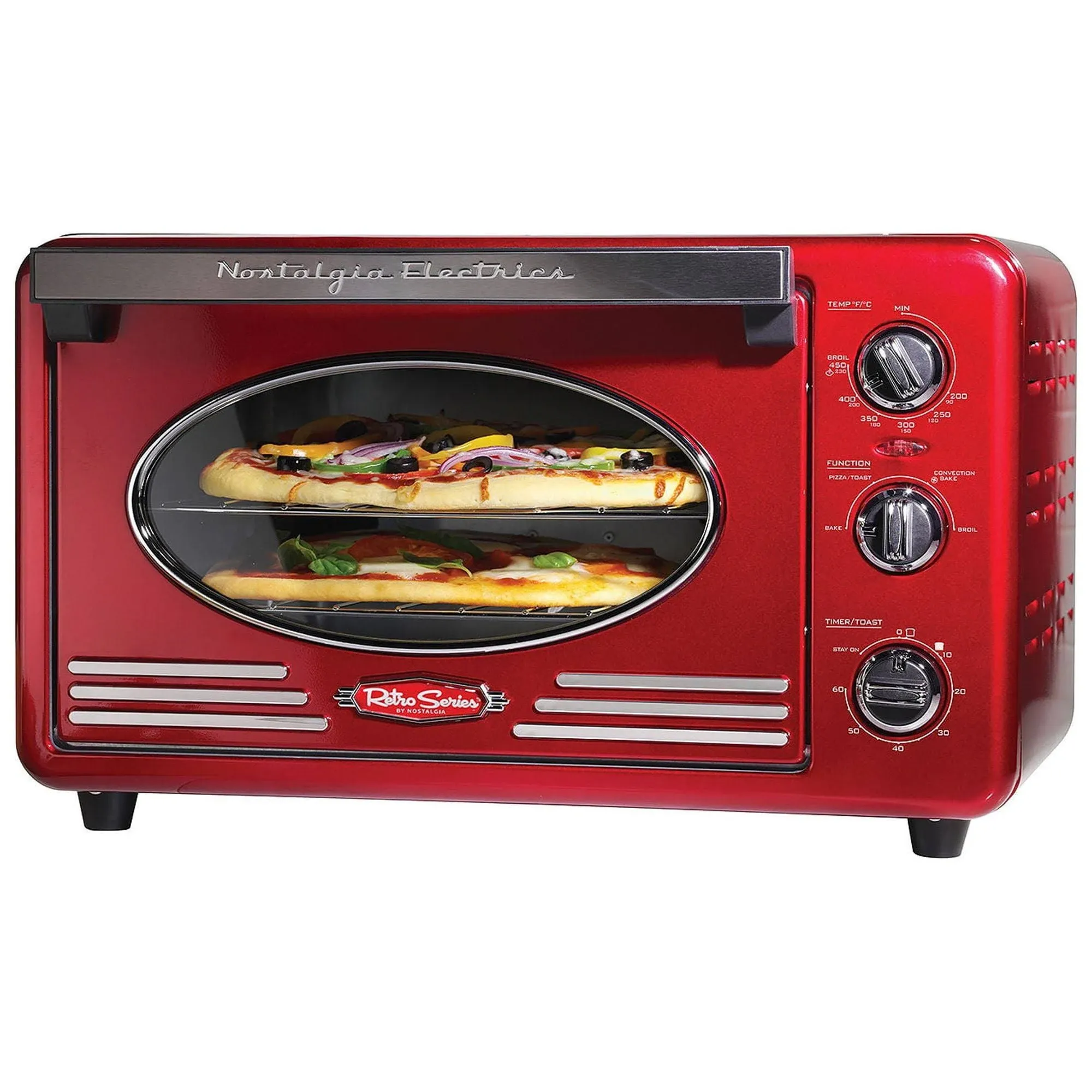 Nostalgia RTOV220AQ Retro Series 12-Slice Convection Toaster Oven