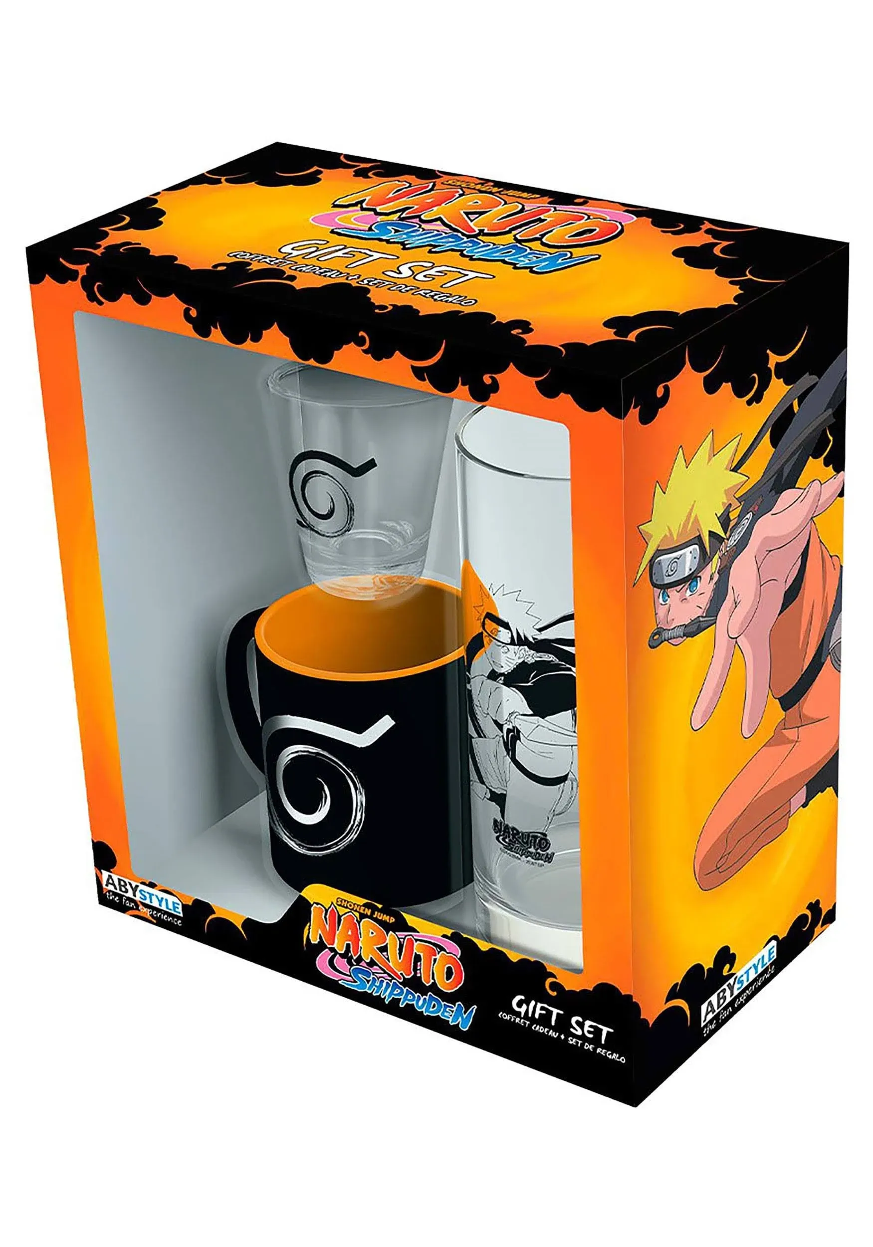 ABYstyle Naruto Shippuden Gift Set Anime Manga Drinkware Home &amp; Multicolor 