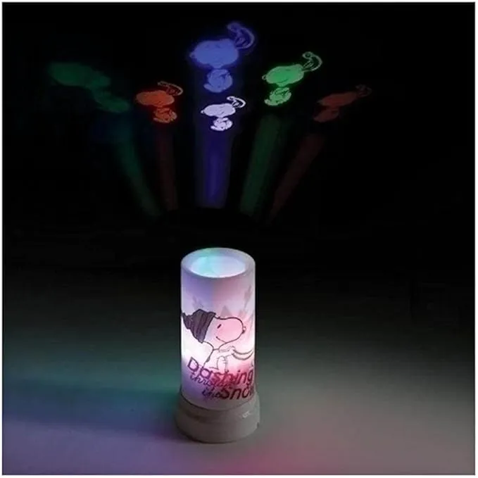 Roman Snoopy LED Projecting Holiday Candle