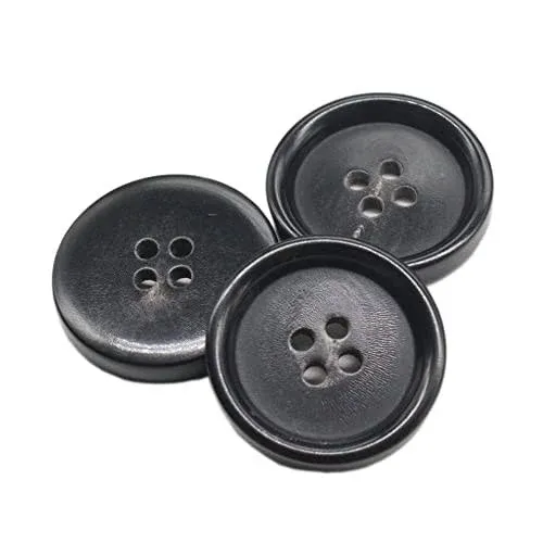 YaHoGa 10PCS 1 Inch Real Horn Buttons for Blazer Suit Coats