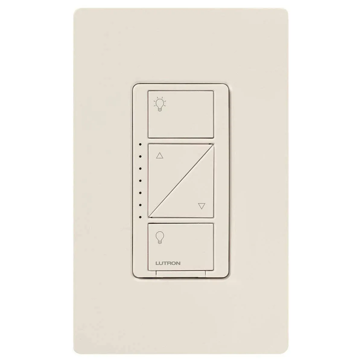 Lutron Caseta Smart Lighting Dimmer Switch for Wall and Ceiling Lights | PD-6WCL-LA | Light Almond