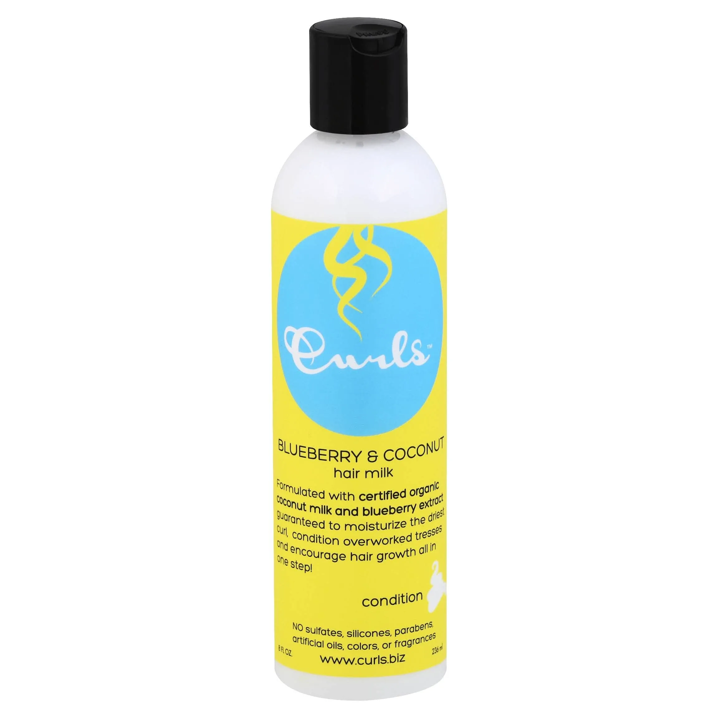 Curls Hair Milk, Condition, Blueberry & Coconut - 8 fl oz