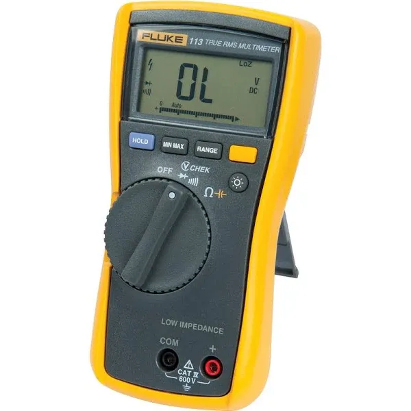 FLUKE 113 AC/DC DIGITAL MULTIMETER 600V 