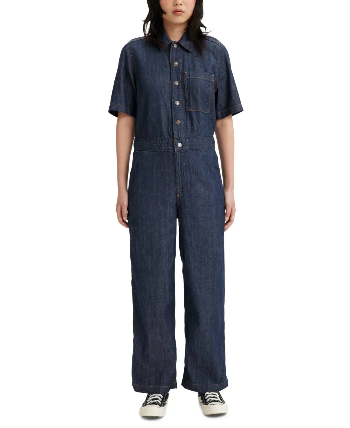 Levi's Womens Short Sleeve Heritage Jumpsuit