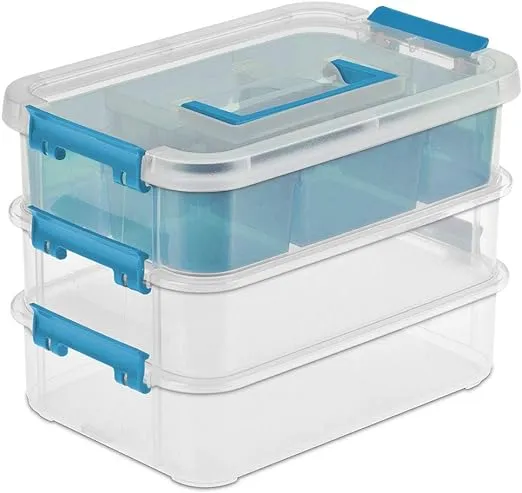 STERILITE Layer Stack & Carry Box, 10-5/8-Inch