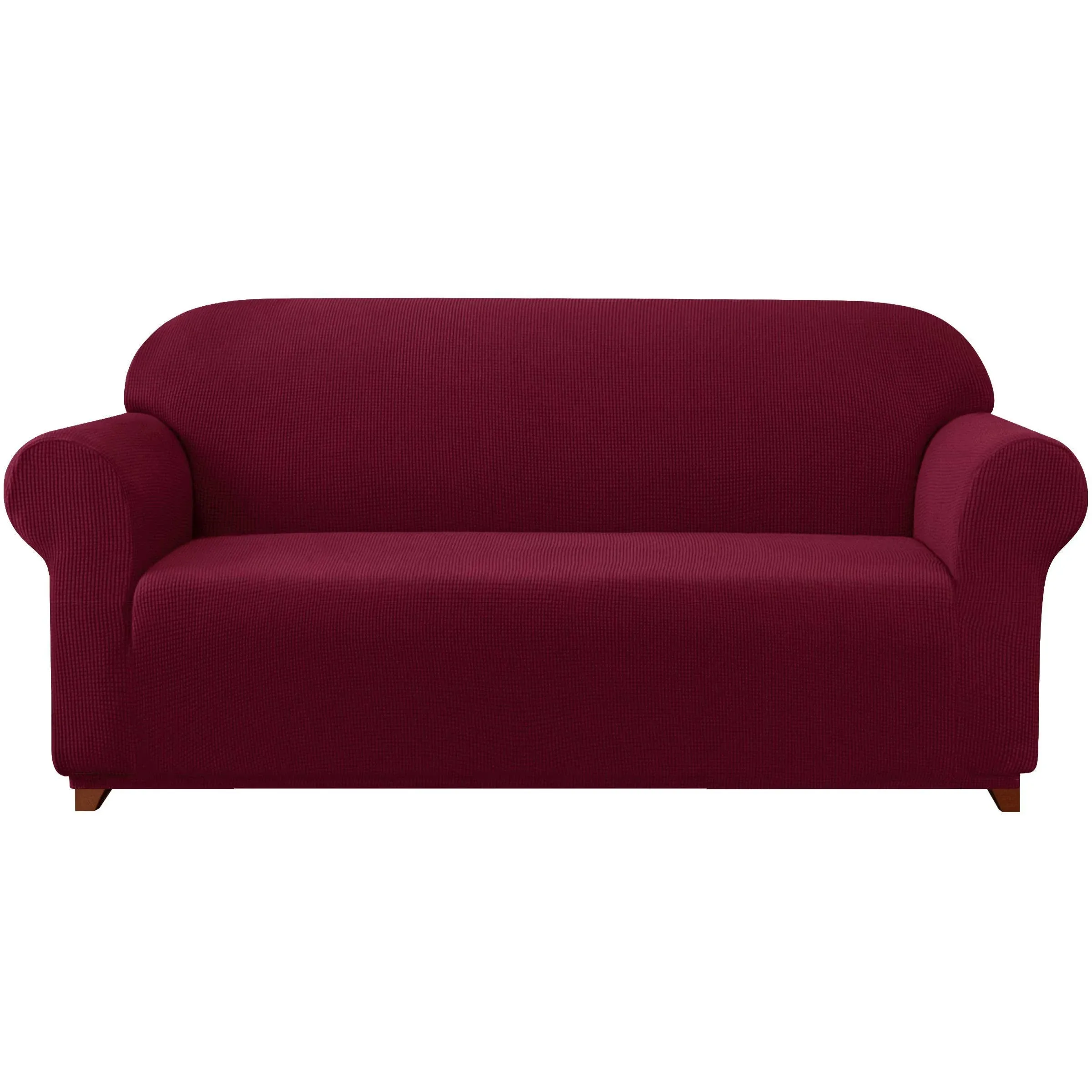 Subrtex 1-Piece Spandex Stretch Slipcover (Sofa Wine)