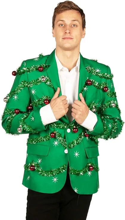 Tipsy Elves Men's Colorful Allover Sequin Blazers - Shiny Holiday New Years Ever Jackets