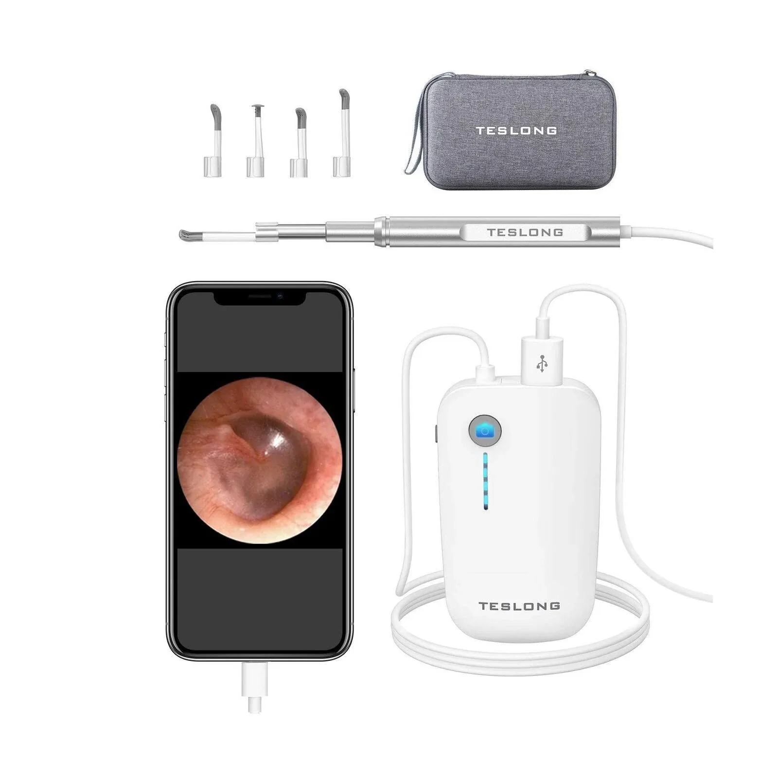 Teslong Ear Wax Removal Tools, NTE100i Otoscope Ear Cleaning