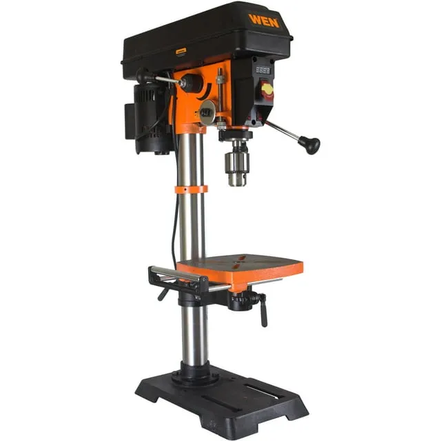 WEN 4214T 5-Amp 12-Inch Variable Speed Cast Iron Benchtop Drill Press with Laser and Work Light