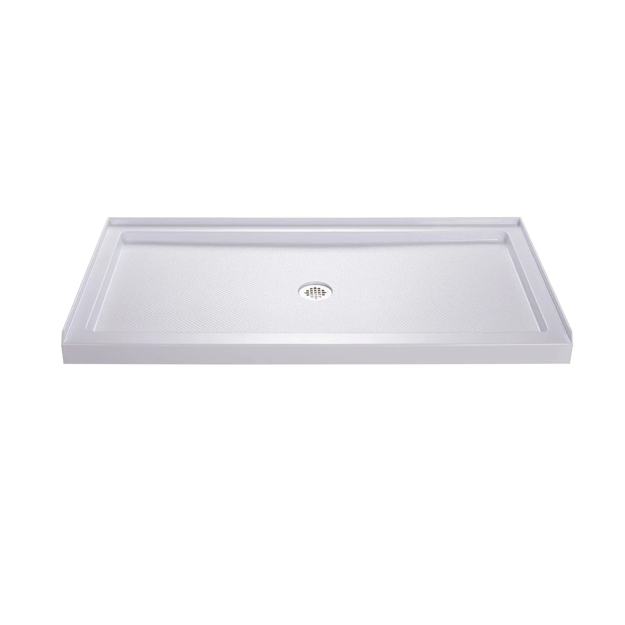 DreamLine SlimLine 32 in. D x 60 in. W x 2 3/4 in. H Left Drain Single Threshold Shower Base in White, DLT-1132601DreamLine SlimLine 32 in. D x 60 in. W x 2 3/4 in. H Left Dr…