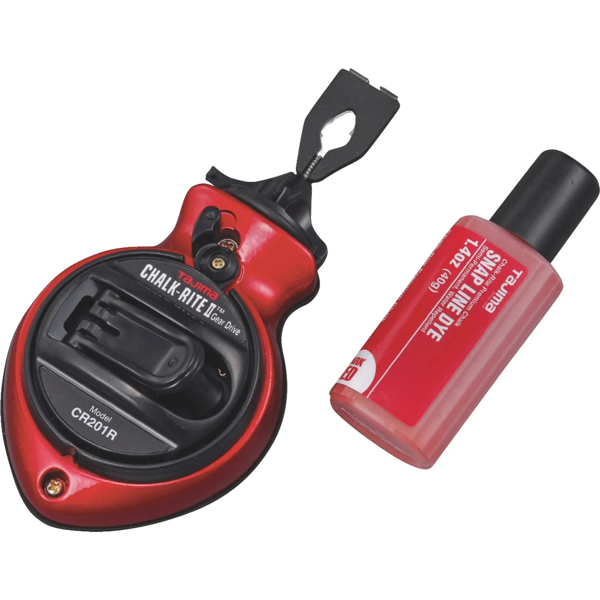 Tajima CR201R-PR 100 ft Chalk-Rite II Extra Bold Chalk Line Red