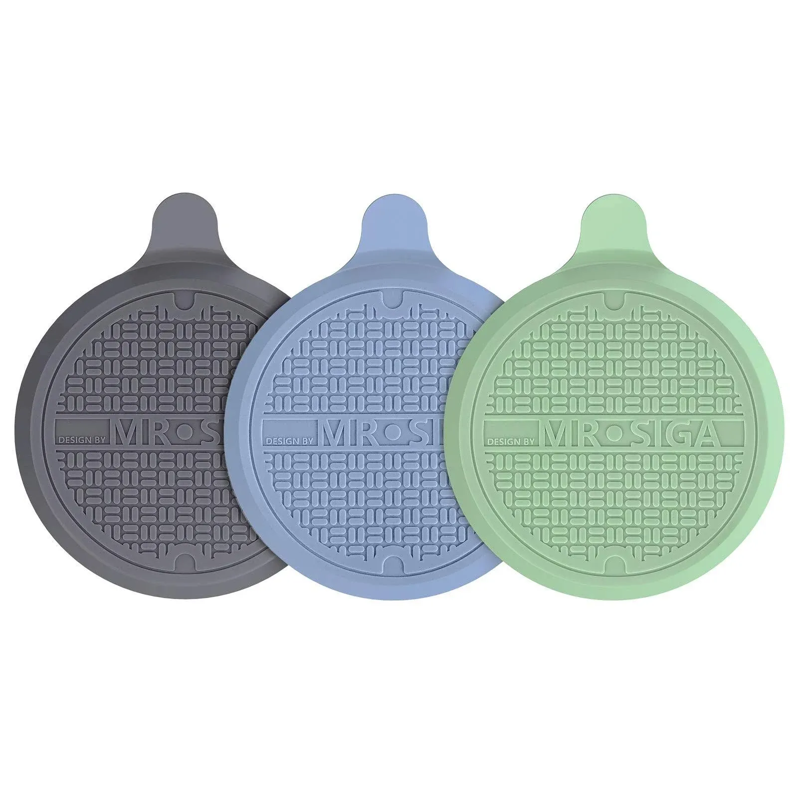 Silicone Bathtub Stopper, Drain Stopper for Shower, Sink, 5.1&#034; Diameter, 3 Pack