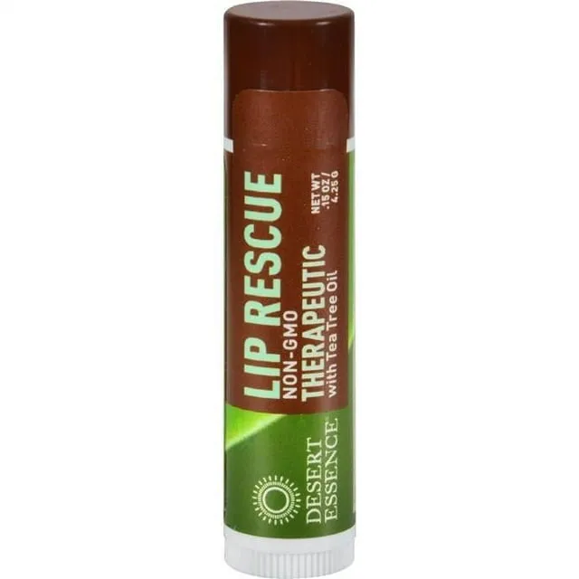 Desert Essence Lip Rescue Therapeutic with Tea Tree Oil - 0.15 oz tube