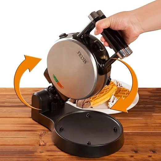 Secura Upgrade Automatic 360 Rotating Non-Stick Belgian Waffle Maker