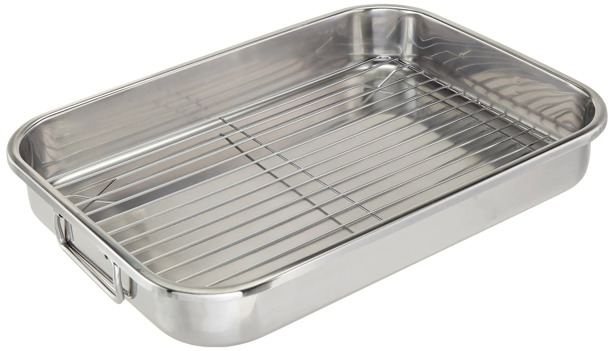 Cook Pro 16.5" Stainless Steel Lasagna and Roasting Pan with Rack