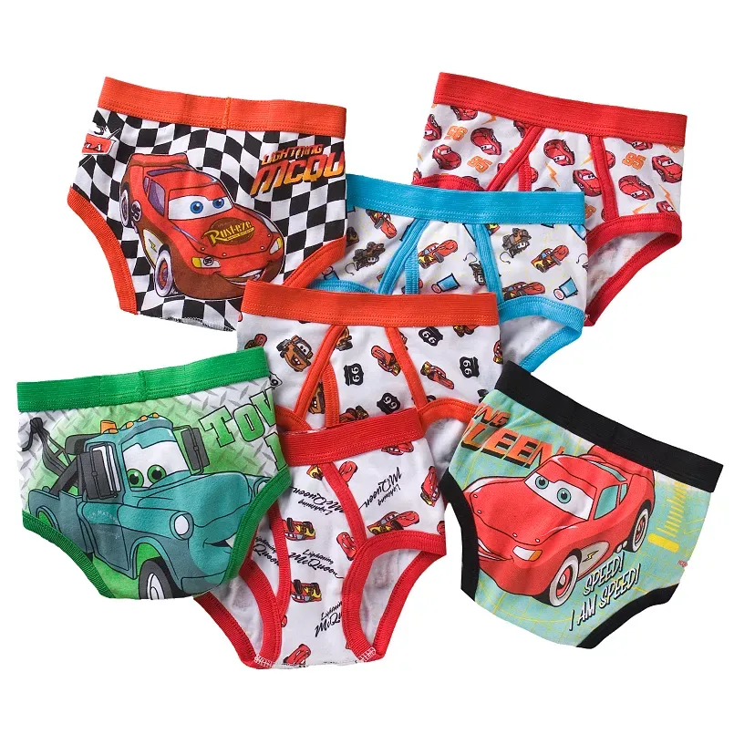 Disney Toddler Boy Pixar Cars Briefs, Assorted, Size 4T - 7 pack