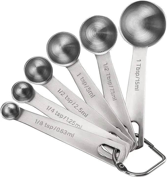 Stainless Steel Measuring Spoons Set of 6