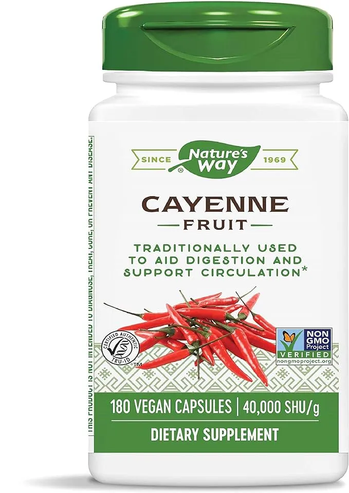 Nature's Way - Cayenne Pepper 450 mg 100 Capsules 11500 Exp.9.18+ SD