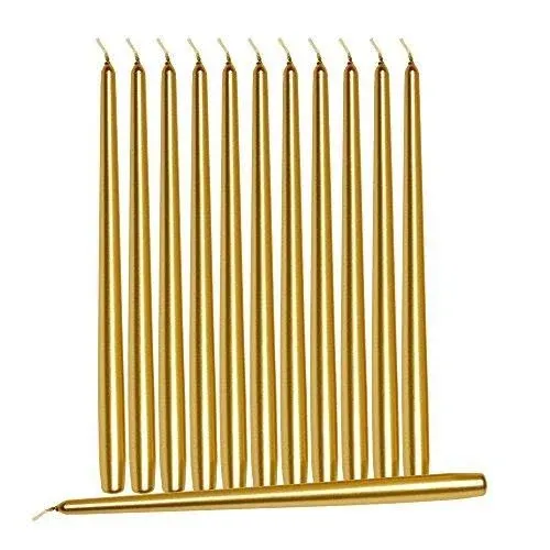 Hyoola 12 Pack Tall Taper Candles