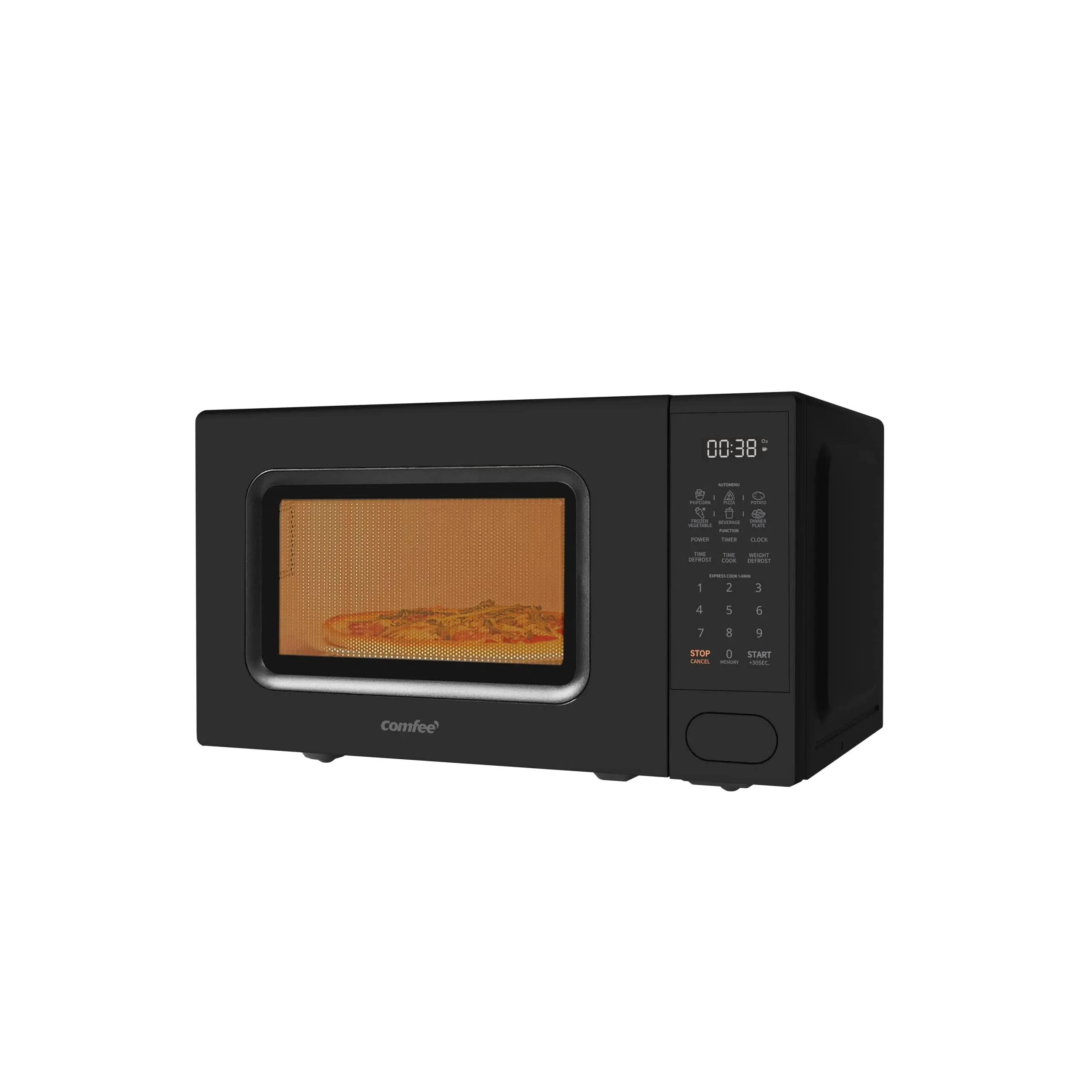 COMFEE CMO-C20M1WB Countertop Microwave Oven, 0.7 cu.ft Small Microwave with 11 power levels,Turntable Reset Function, Speedy Cooking, Weight/Time Defrost, Memory function, Children Lock, 700W