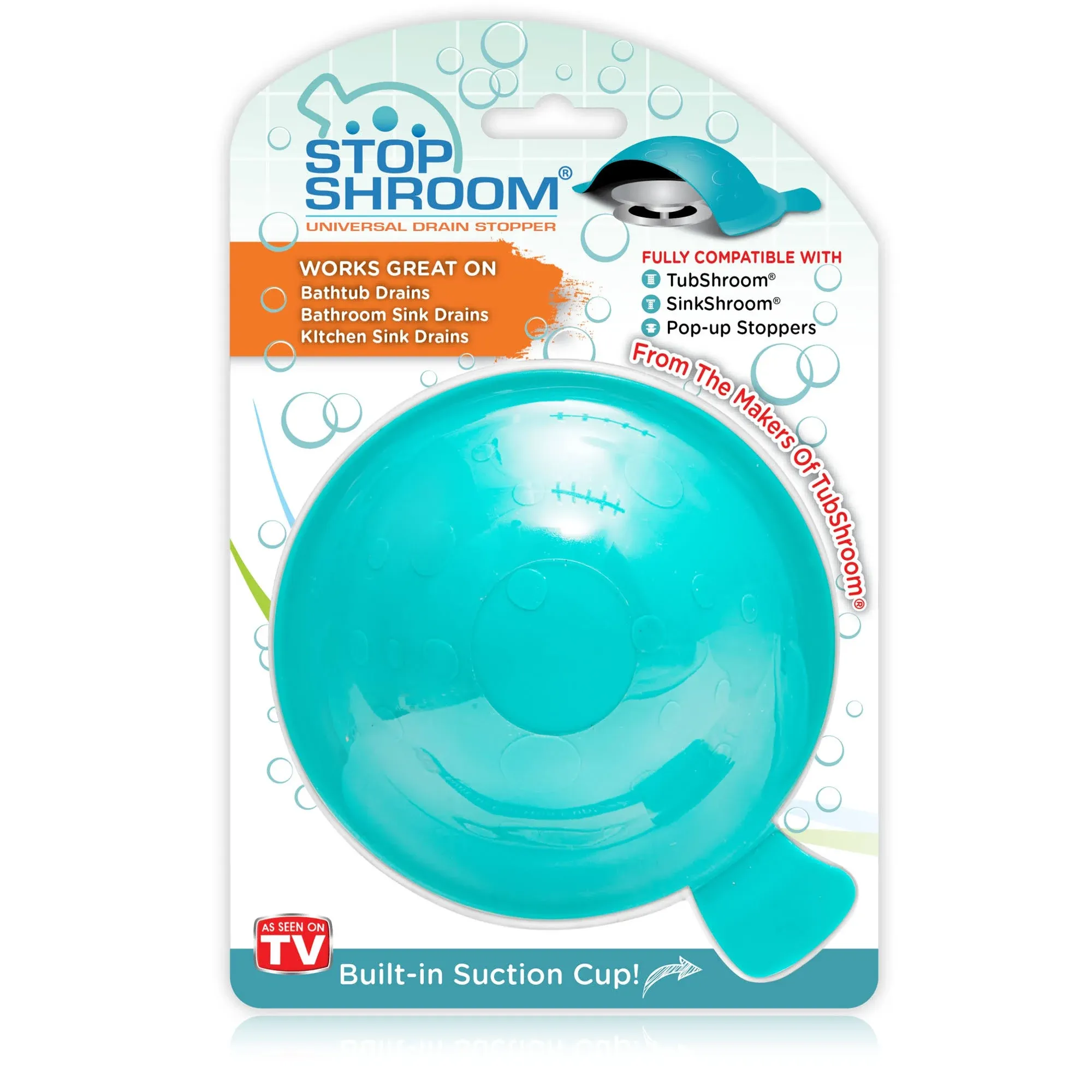 StopShroom® Universal Stopper Cover for Bathtub and Bathroom Drains by TubShroom  | eBay