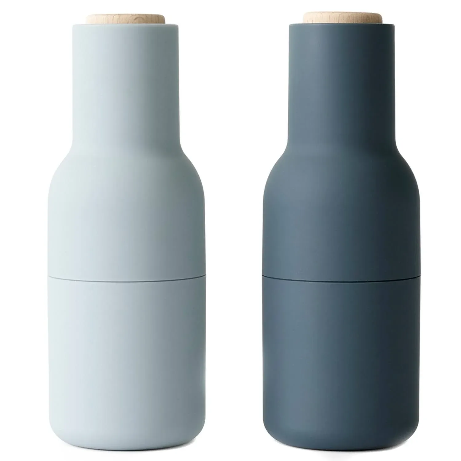 Audo Copenhagen Kitchen Tools - Bottle Grinders - Set of 2 - HORNE | Blues - Beech Lid | HORNE