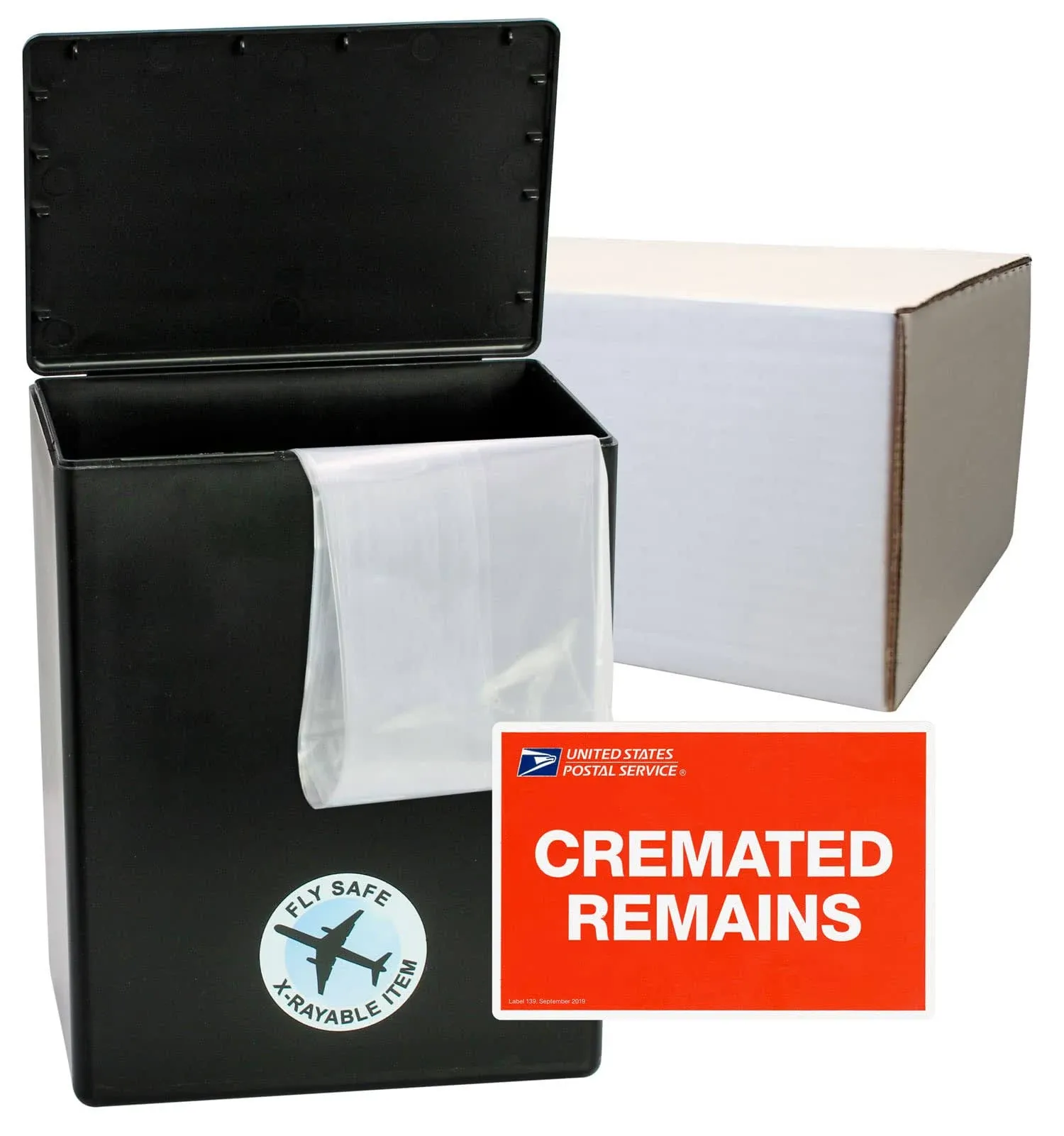 TSA Approved Fly-Safe Temporary Travel Cremation Urn Kit