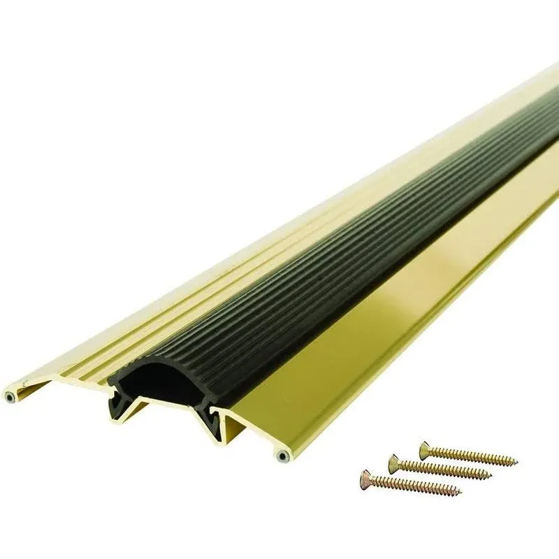 Anodized Brite Gold Deluxe Low Threshold with Vinyl Seal - MD Building 