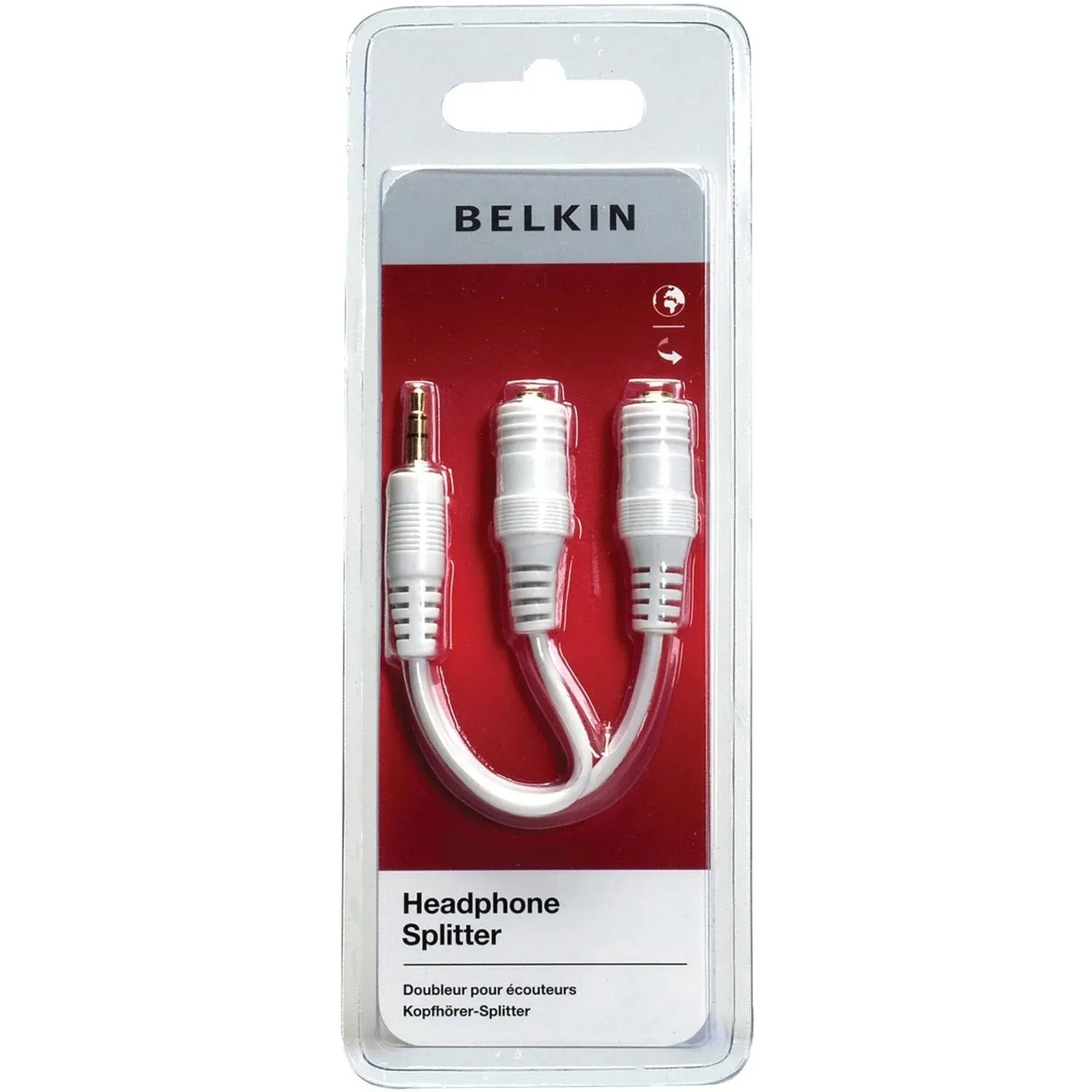 Belkin F8V234-WHT Speaker and Headphone Splitter