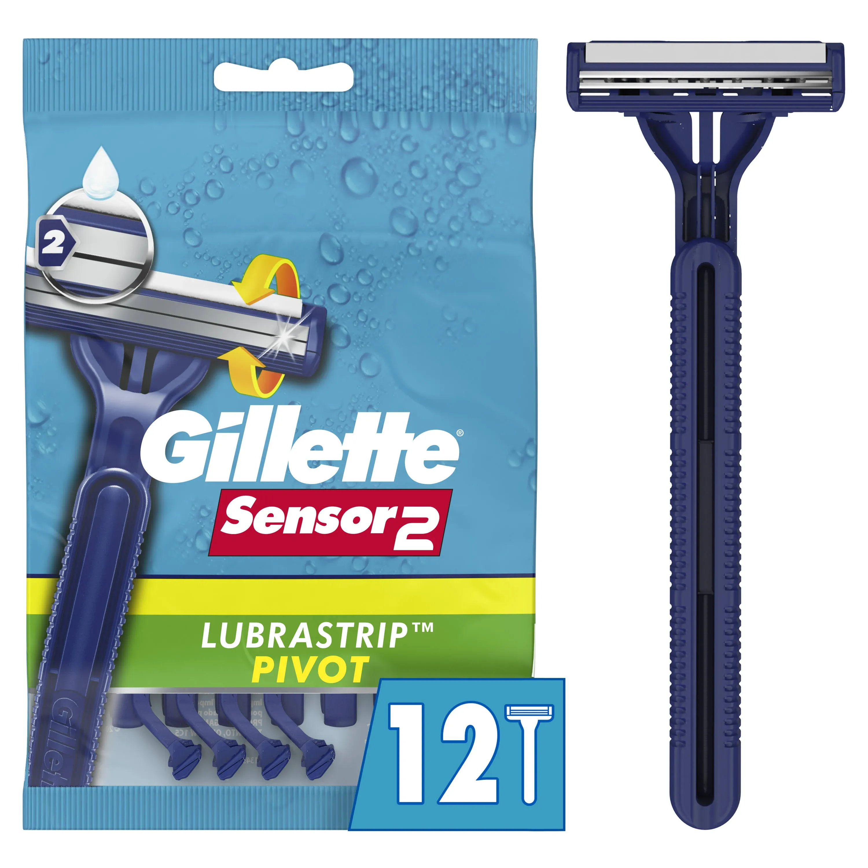 Gillette Men's Sensor2 Pivoting Head Disposable Razors