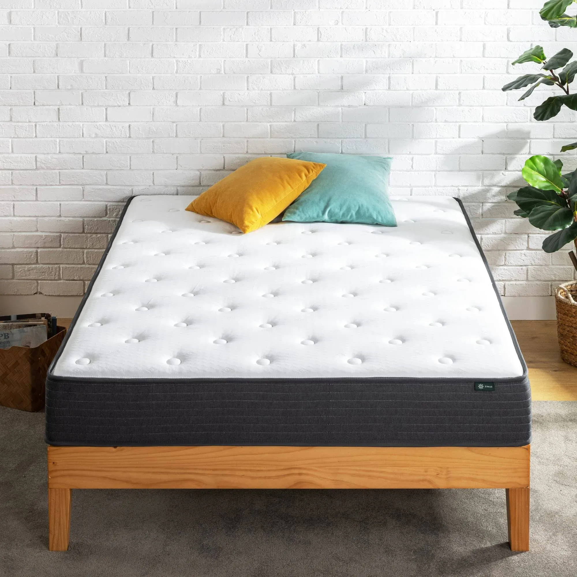 Zinus Comfort Essential 8 in. Medium Hybrid Tight Top Twin Pocket Spring Mattress MSSEGP-08T