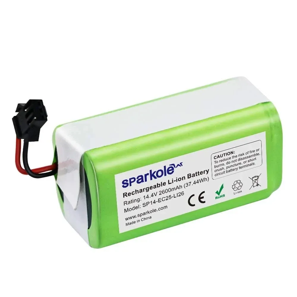 SPARKOLE 14.4V 2600mAh Replacement Battery for Ecovacs Deebot N79S, N79, DN622,