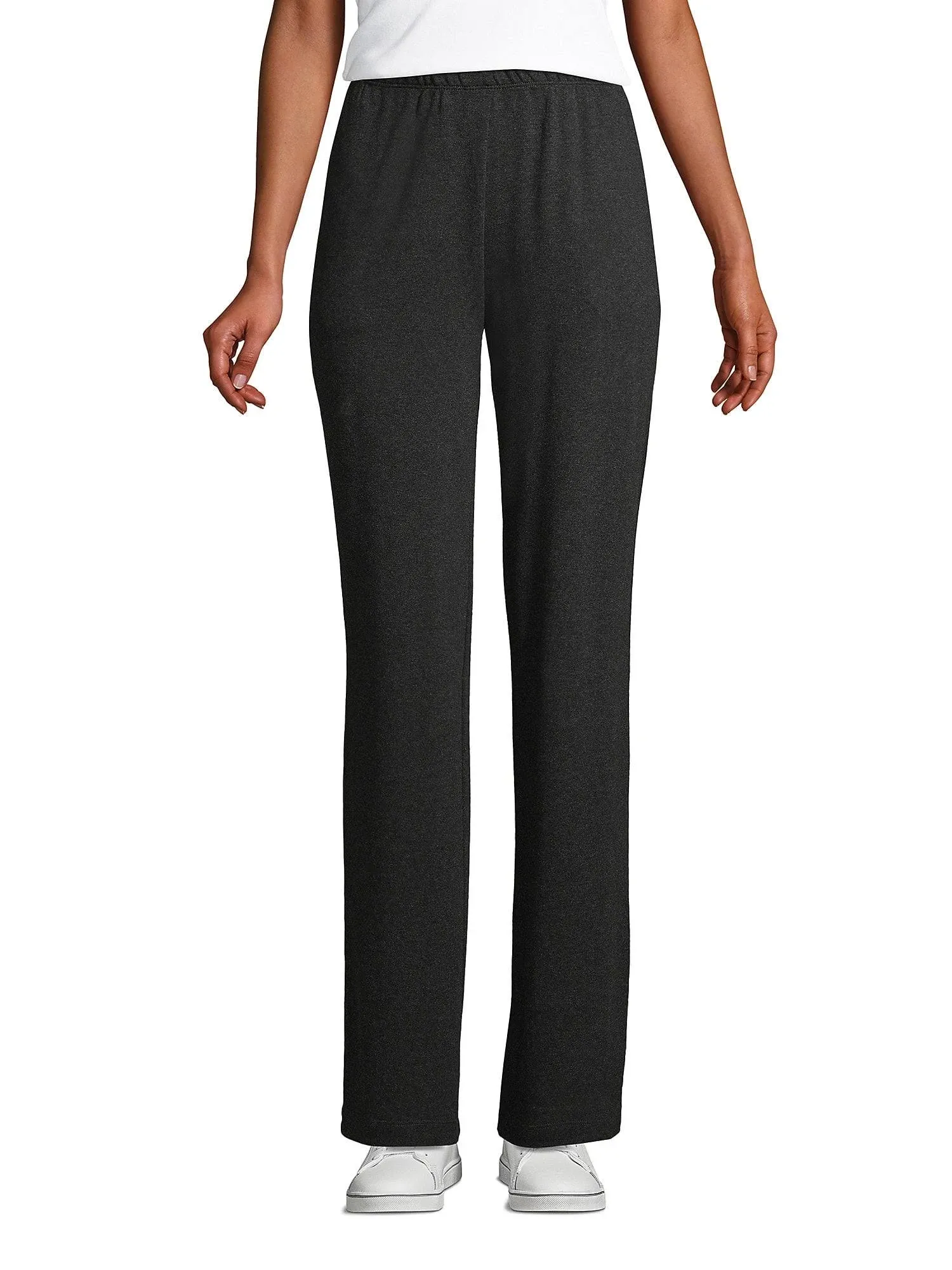 Lands' End Women's High-Rise Elastic Waist Sport Knit Pants