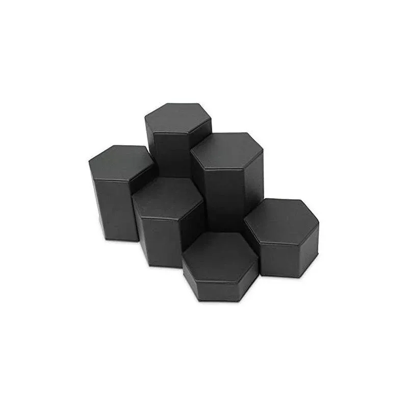 Leatherette Risers Set by Gems on Display, Black