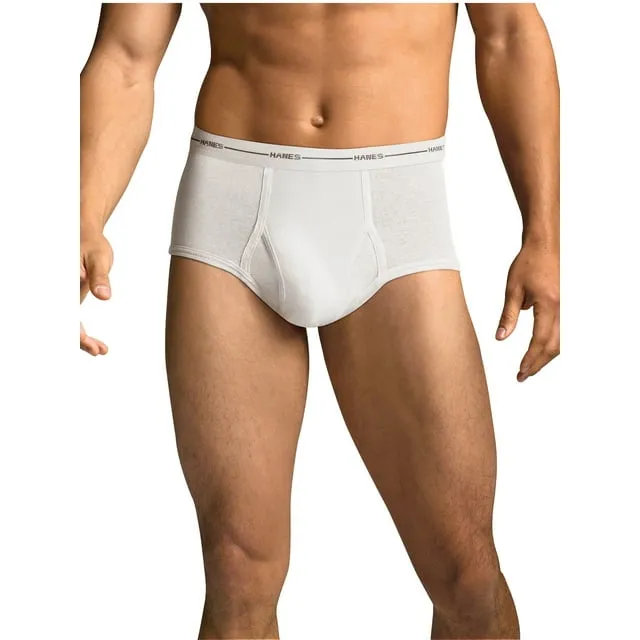 Hanes Men's Tagless White Briefs with ComfortFlex Waistband, Multi-Packs Available