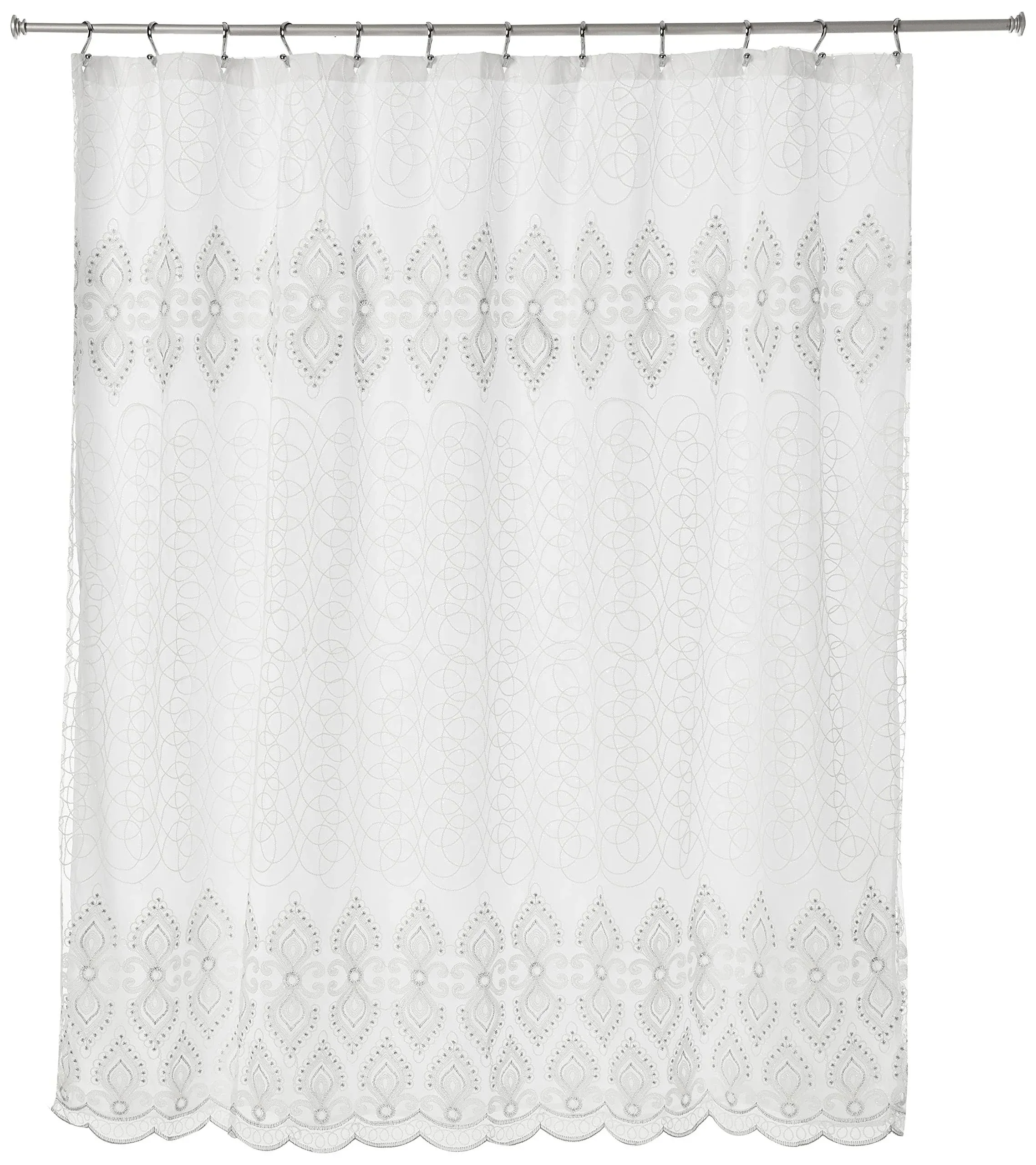 Collection Monaco Shower Curtain White