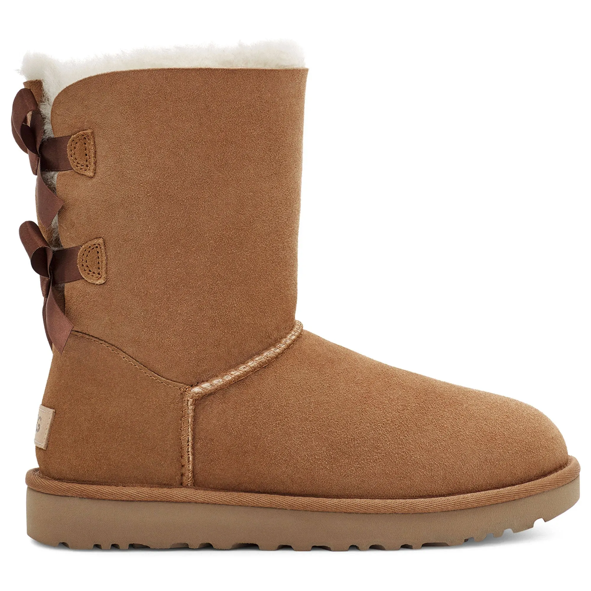 Ugg Women's Boots Bailey Bow II 10 / Chestnut