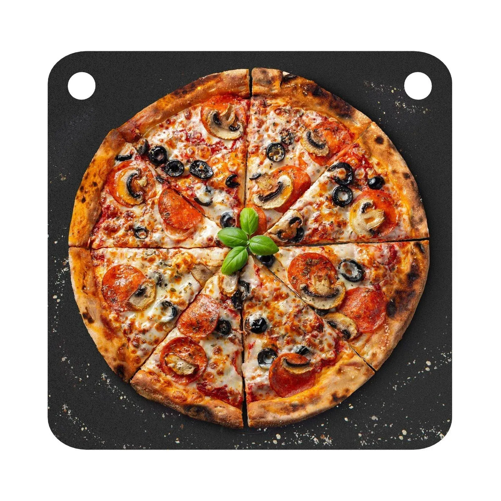 Primica Pizza Steel for Oven - Durable Steel As Alternative to Pizza Stone - High Quality Steel for BBQ Grill and Bakings (13.6” x 13.6”)