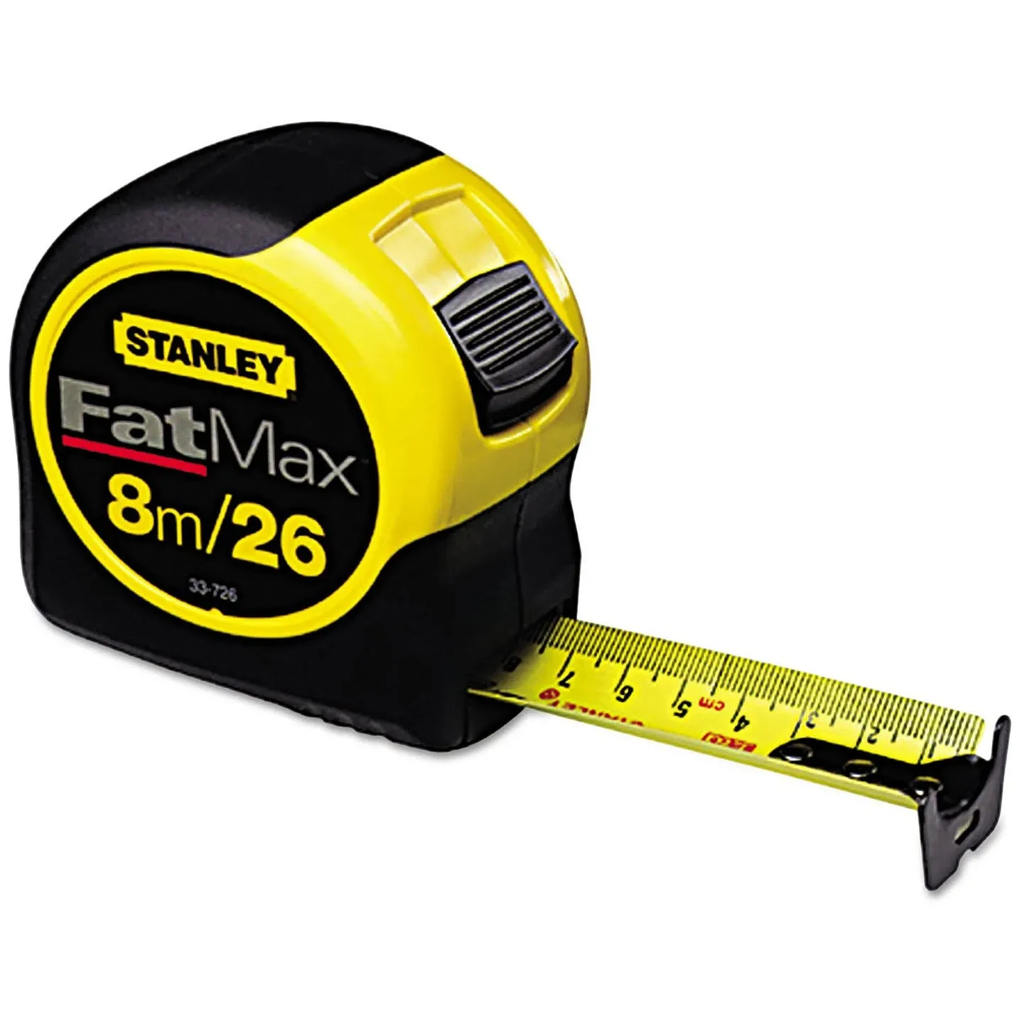 STANLEY FATMAX 8M 26&#039; METRIC &amp; IMPERIAL TAPE MEASURE 0 33 726 + FREE DRILL BITS