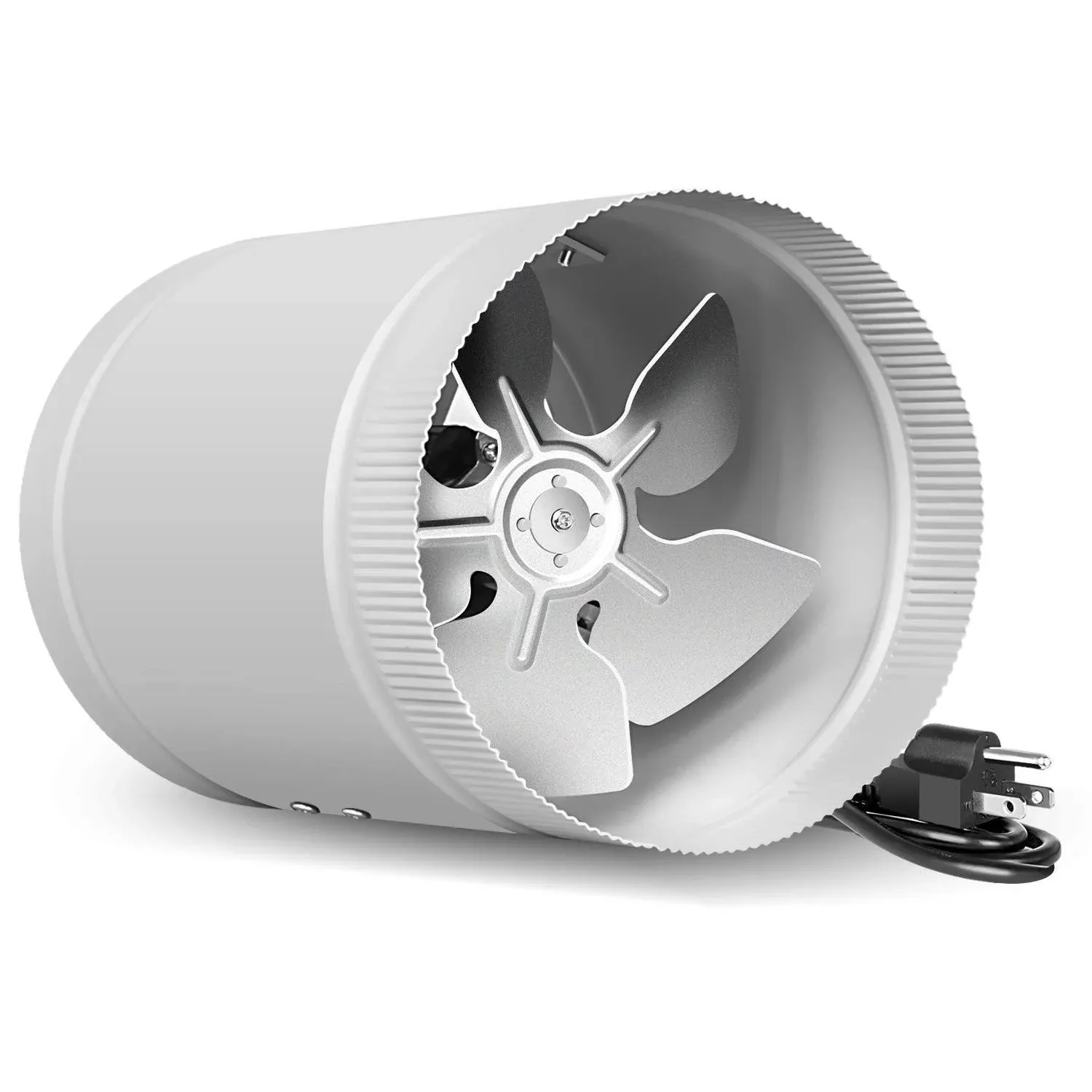 iPower 8 inch 254 CFM Inline Duct Fan with Low Noise, HVAC Exhaust Ventilation ...