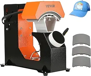 VEVOR Hat Heat Press Auto Machine 3 in 1 W Automatic Release Digital Panel F136