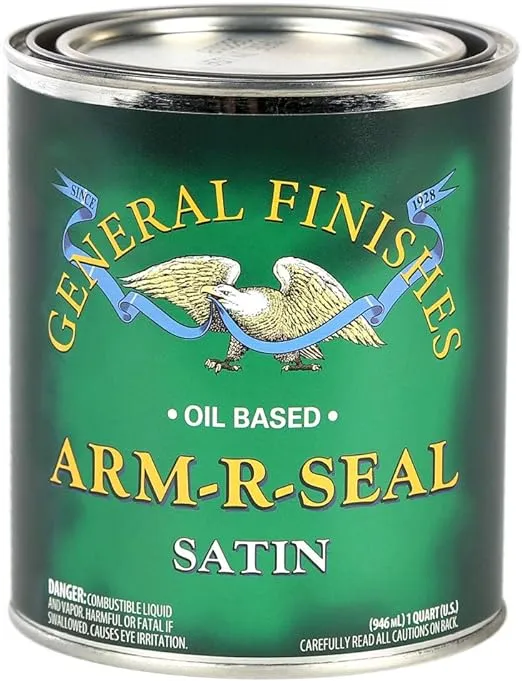 General Finishes Arm-R-Seal Oil Based Topcoat, 1 Quart, Satin