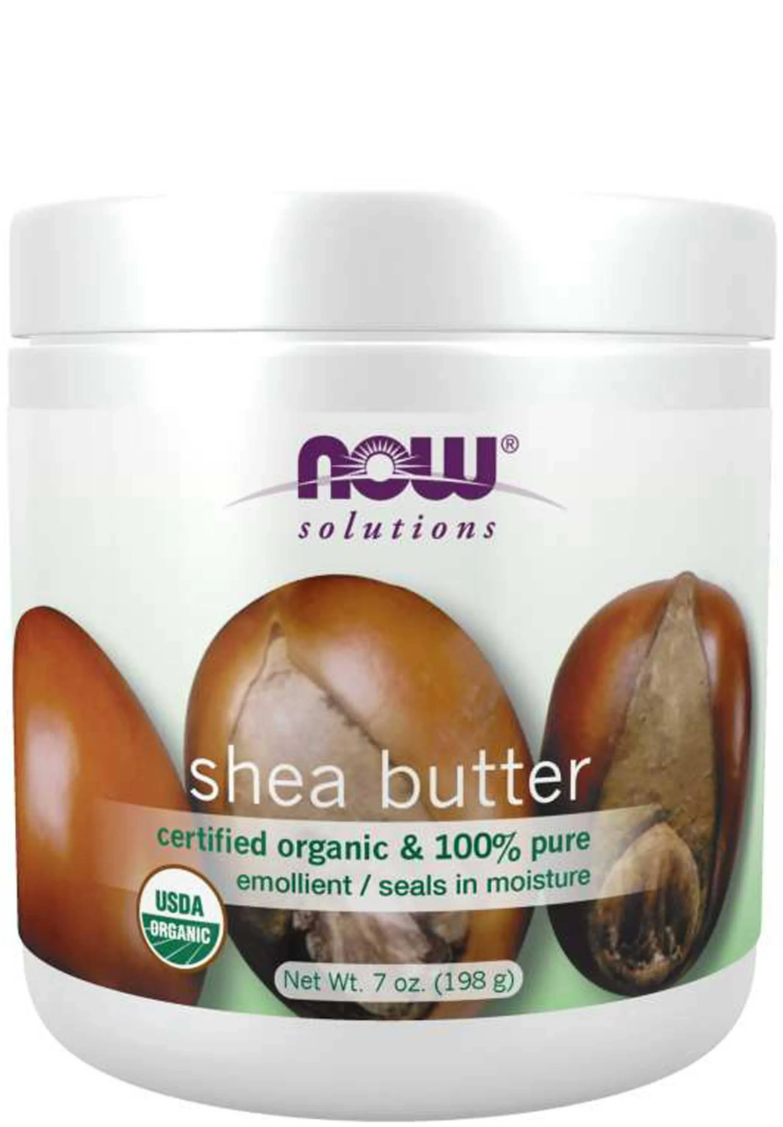 Now Foods Solutions Certified Organic Shea Butter - 7 oz jar