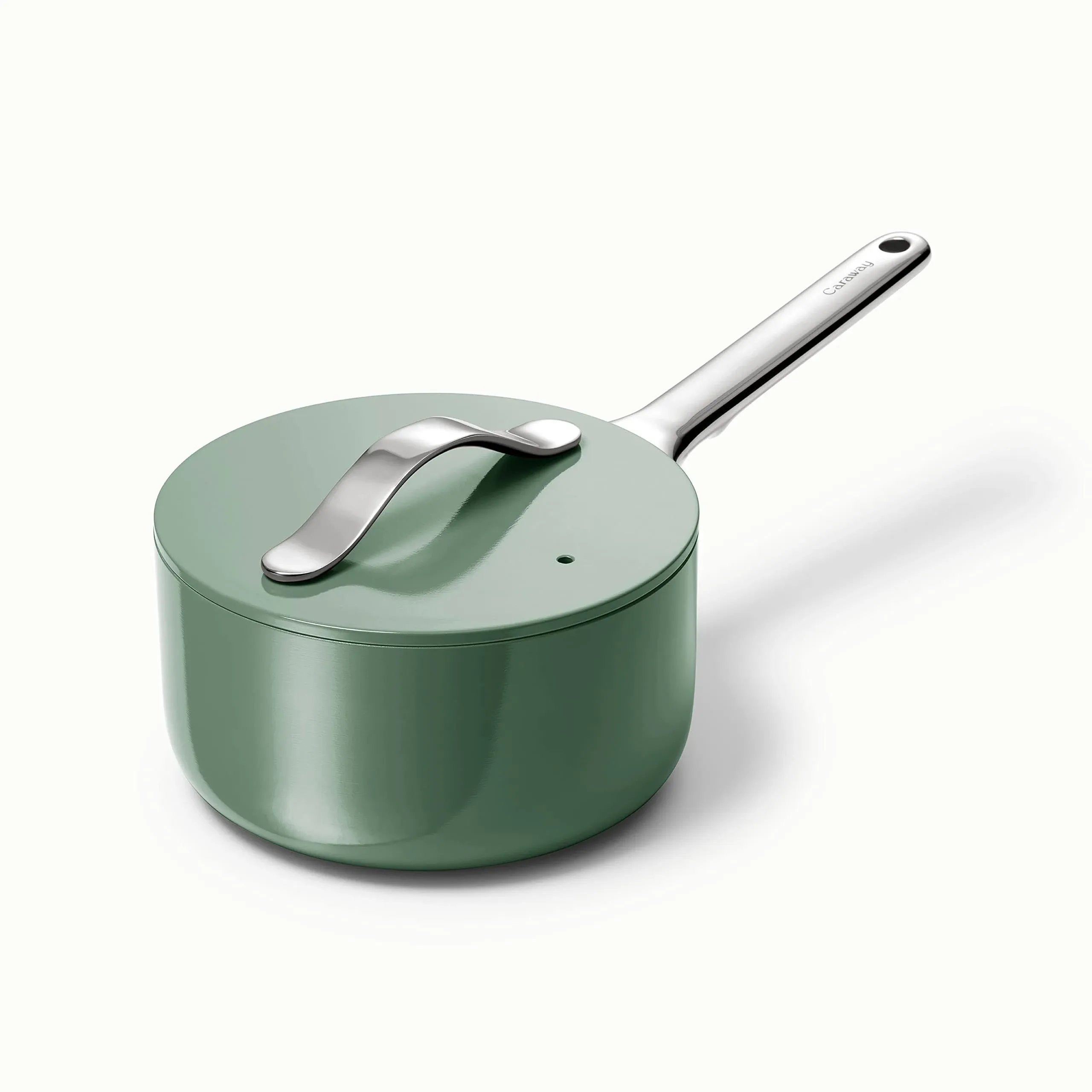 Caraway Home Mini Ceramic Sauce Pan - Sage