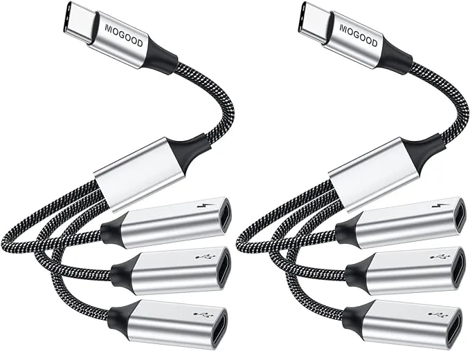 USB C to USB C Female Adapter USB Y Splitter Cable USB C Splitter (NOT for Monitor and Charging) USB C Male to 2USB-C Female Cord Converter,Dual Double USB C Split Adapter for Mac,Xbox One,PS5,LaptopUSB C to USB C Female Adapter USB Y Splitter Cabl…