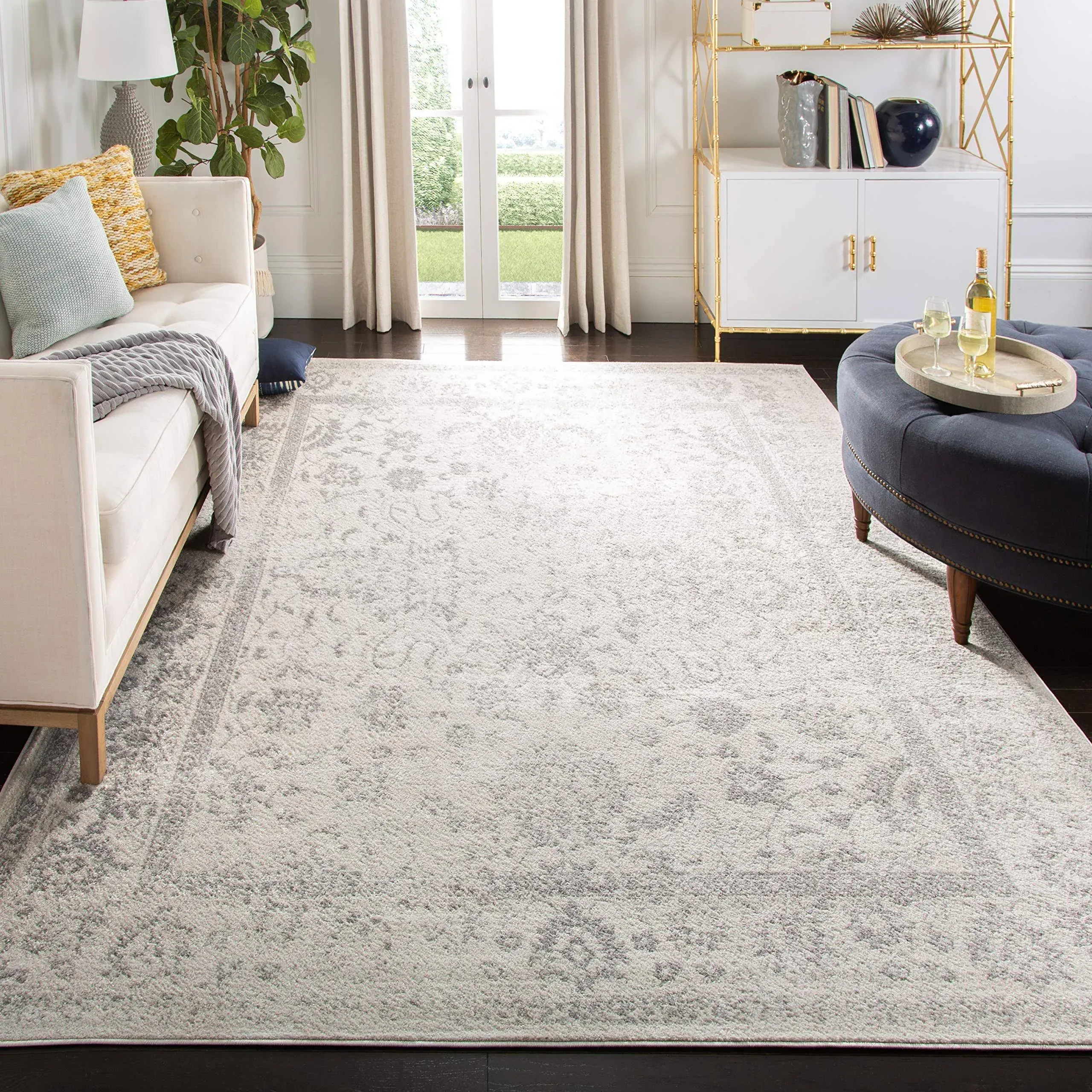 Safavieh Adirondack ADR109T Slate - Ivory 8' x 10' Area Rug