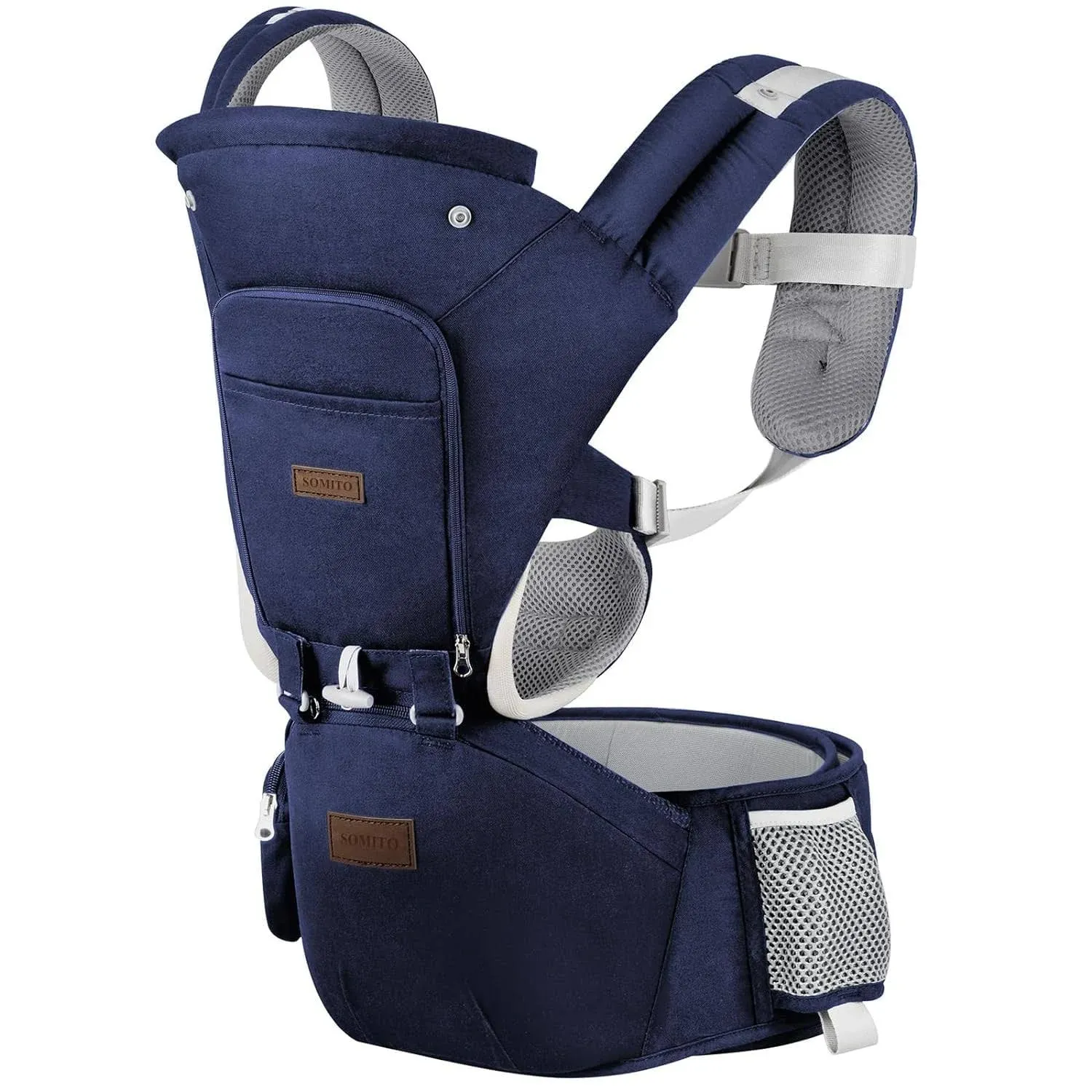 Baby Carrier Newborn to Toddler with Hip Seat 6-in-1 Ergonomic All Positions ...