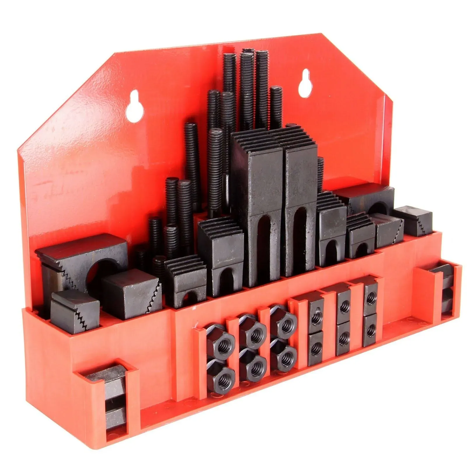 HFS(R) 58 Pieces 5/8" T-Slot Hold Down Clamp Clamping Set Kit for Use with Bridgeport mills (5/8" Slot 1/2"-13 Stud)